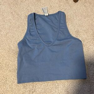 Blue Athleta Crop Top